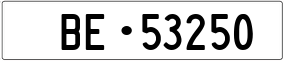 Trailer License Plate